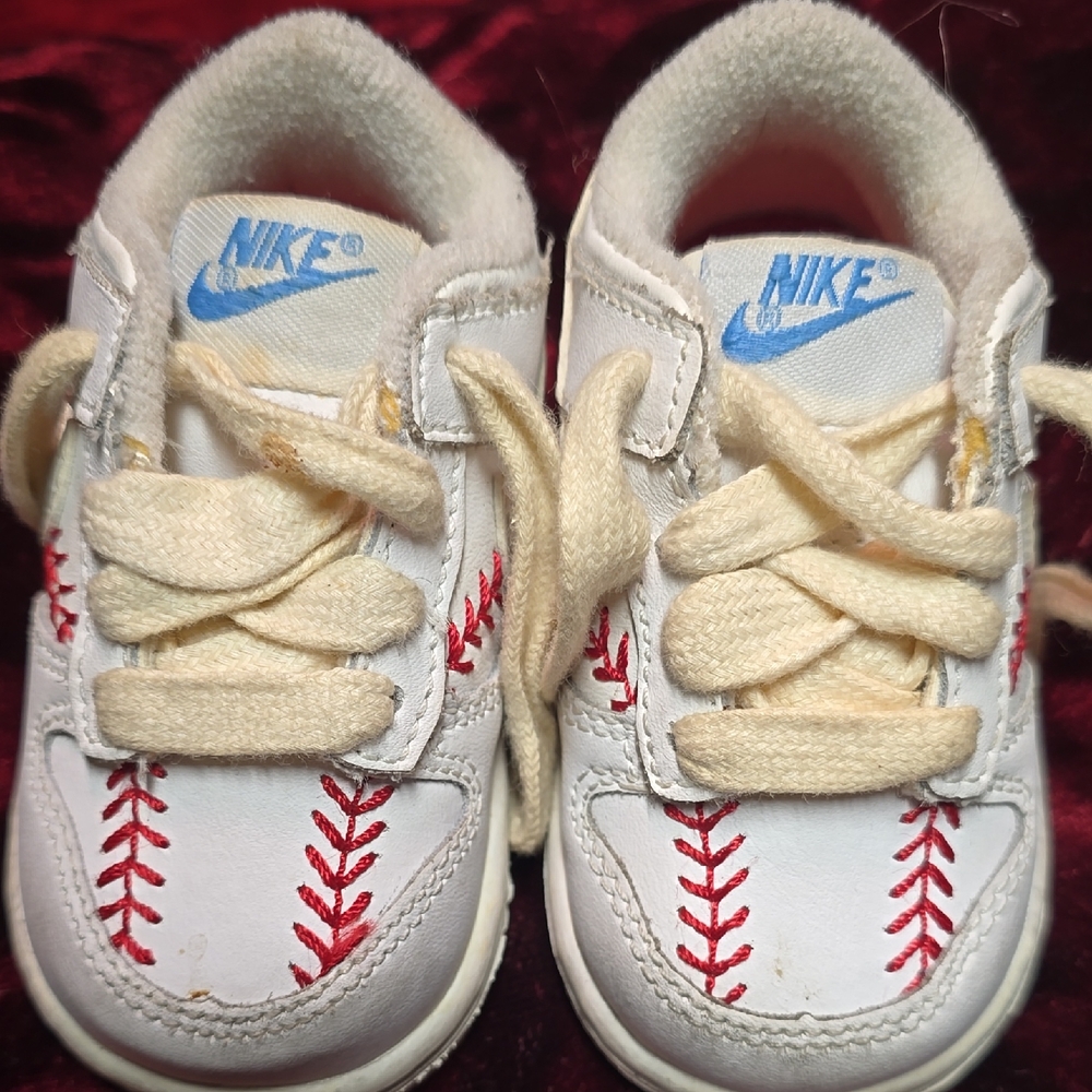 ⁰NIKE DUNK LOW OPENING DAY! BASEBALL Toddler 3C MLB DIAMOND SERIES